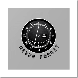 VOR OBS CDI Aviation Navigation Indicator - NEVER FORGET Posters and Art